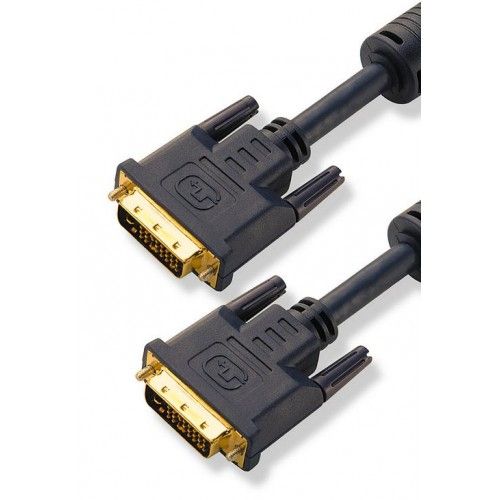 DVI auf DVI Dual Link Kabel 24+1 Stecker 2m, gold